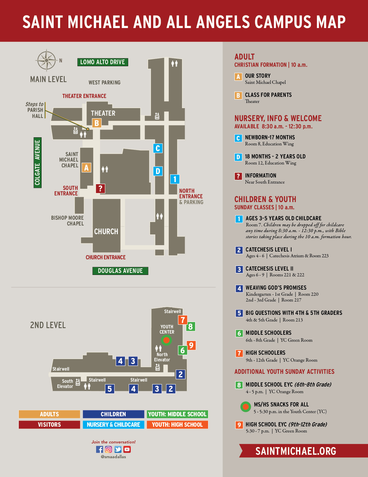SMAA Campus Map Fall 2019