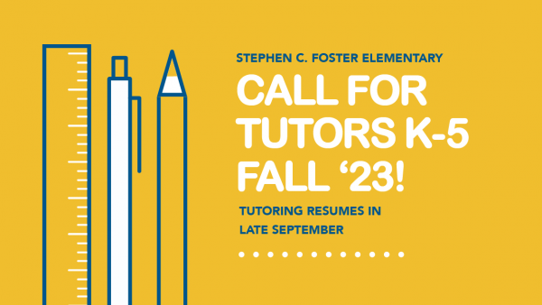 Call For Tutors at Foster Elementary School