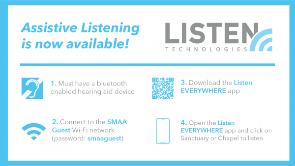 WiFi Assistive Listening Now Available in the Sanctuary and Saint Michael Chapel