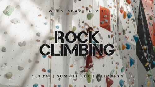 Summer at Saint Michael Youth: Rock Climbing